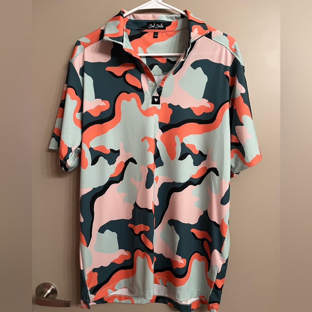 Bad Birdie Powell Camo Polo